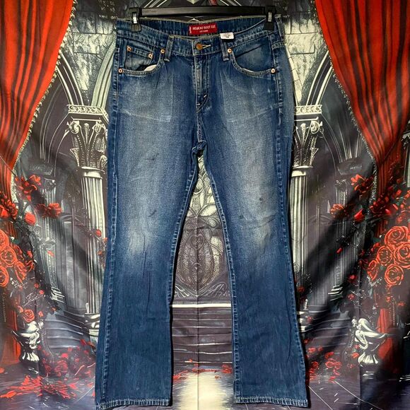 Levi's 515 Nouveau Bootcut Jeans Women's 10 Blue Cotton Denim Low Rise Faded - Picture 1 of 7